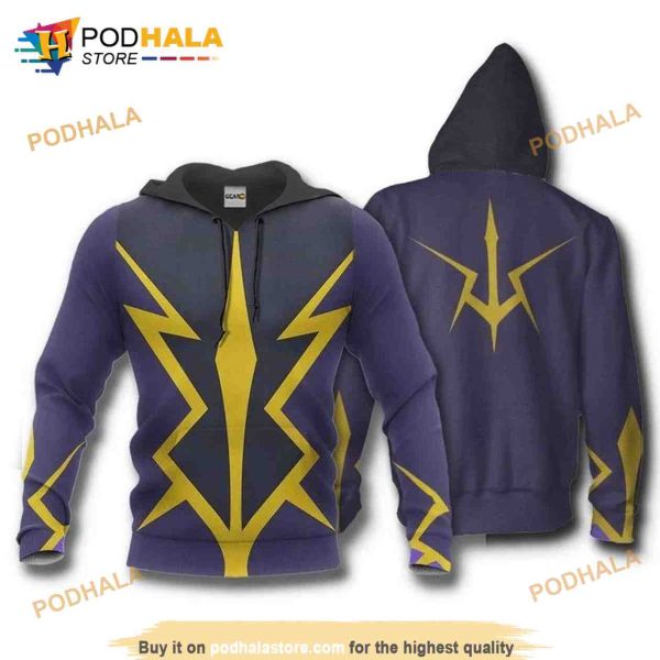 Zero Lelouch Code Geass Lelouch Of The Rebellion Anime Manga 3D Hoodie