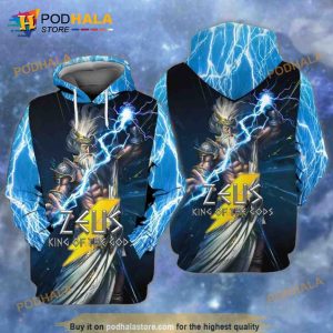 Zeus King Of The Gods 3D Hoodie