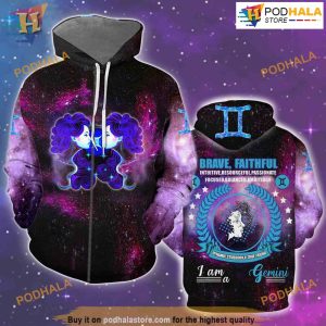 Zodiac Gemini All Over Printed 3D Hoodie Sweatshirt