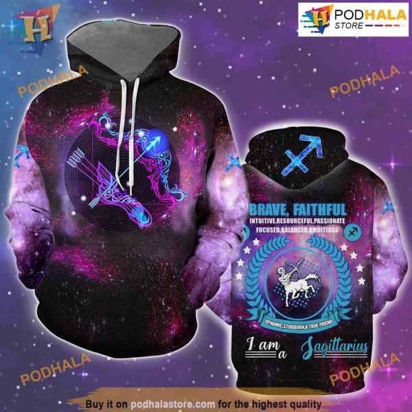 Zodiac Sagittarius All Over Printed 3D Hoodie Sweatshirt