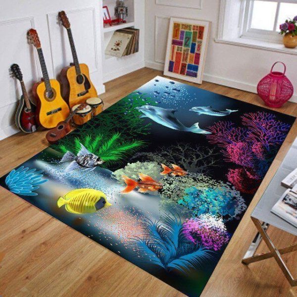 3D Printed Ocean World Clp1810011Tm Rug Carpet Area Rug For Living Room Bedroom Rug Home Decor