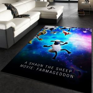 A Shaun The Sheep Movie Area Rug Art Painting Movie Rugs Us Gift Decor Area Rug For Living Room Bedroom Rug Home Decor