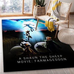 A Shaun The Sheep Movie Area Rug Movie Rug Us Gift Decor Area Rug For Living Room Bedroom Rug Home Decor