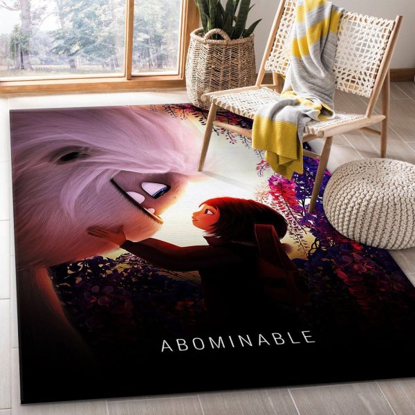 Abominable 2019 Area Rug Movie Rug Floor Decor Home Decor Area Rug For Living Room Bedroom Rug Home Decor