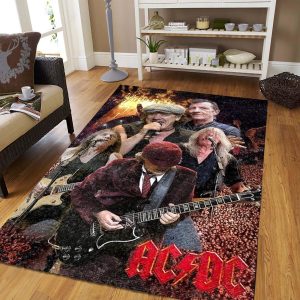 Ac Dc Member Nowadays Australian Rock Band Performing Rug Bedroom Rug Home Decor Floor Decor