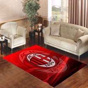 Ac Milan Logo 1 Living Room Carpet Rugs Area Rug For Living Room Bedroom Rug Home Decor
