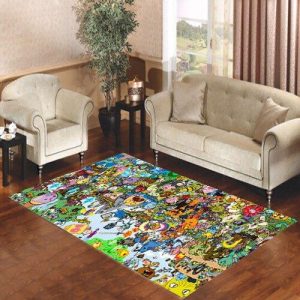 Adventure Time All Characters Living Room Carpet Rugs Area Rug For Living Room Bedroom Rug Home Decor