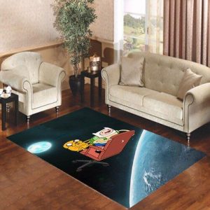 Adventure Time Landing Moon Galaxy Living Room Carpet Rugs Area Rug For Living Room Bedroom Rug Home Decor