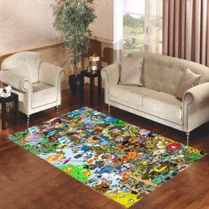 Adventure Time Party All Character Living Room Carpet Rugs Area Rug For Living Room Bedroom Rug Home Decor