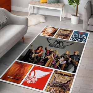 Aerosmith Ver 6 Living Room Music Band Area Rugs  Living Room And Bedroom Rug  Family Gift Us Decor
