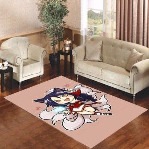 Ahri Chibi League Of Legends Chibis Living Room Carpet Rugs Area Rug For Living Room Bedroom Rug Home Decor