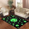 Alien Head Wallpaper Living Room Carpet Rugs Area Rug For Living Room Bedroom Rug Home Decor
