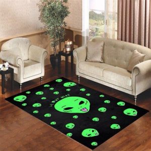 Alien Head Wallpaper Living Room Carpet Rugs Area Rug For Living Room Bedroom Rug Home Decor