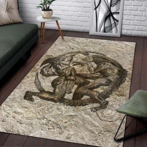 Alien Vs Predator Fossil Matting Area Rug Carpet Area Rug For Living Room Bedroom Rug Home Decor