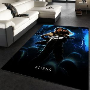 Aliens 1986 Rug Art Painting Movie Rugs Home Decor Area Rug For Living Room Bedroom Rug Home Decor