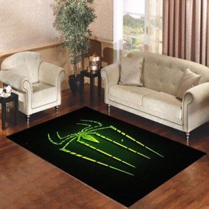 Amazing Spiderman Logo Green Living Room Carpet Rugs Area Rug For Living Room Bedroom Rug Home Decor