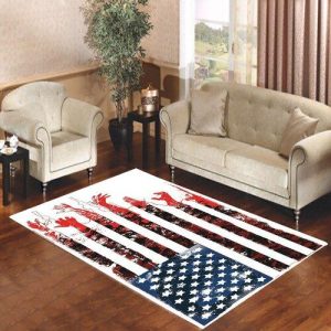America Zombie Flag Walking Dead Living Room Carpet Rugs Area Rug For Living Room Bedroom Rug Home Decor