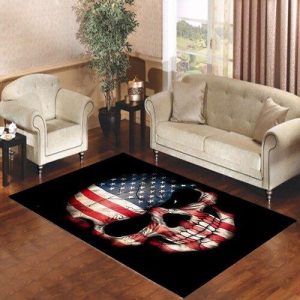 American Flag Skull Living Room Carpet Rugs Area Rug For Living Room Bedroom Rug Home Decor