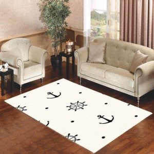 Anchor 5 Logo Living Room Carpet Rugs Area Rug For Living Room Bedroom Rug Home Decor