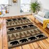 Appalachian Bears Rug Rustic Cabin & Lodge Area Rug Living Room Rug