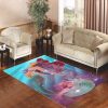 Ariel The Little Mermaid On Galaxy Nebula Living Room Carpet Rugs Area Rug For Living Room Bedroom Rug Home Decor