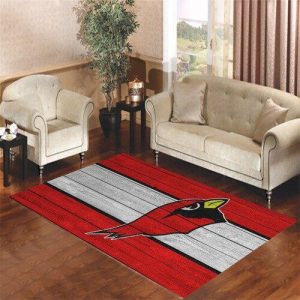 Arizona Cardinals Stripe Red Living Room Carpet Rugs Area Rug For Living Room Bedroom Rug Home Decor