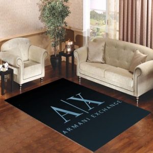 Armani Exchange Logo Living Room Carpet Rugs Area Rug For Living Room Bedroom Rug Home Decor