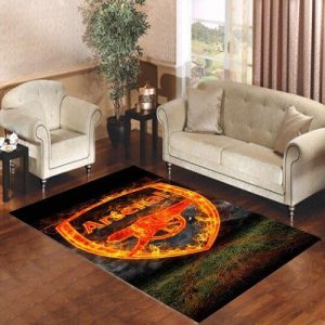 Arsenal Fire 2 Living Room Carpet Rugs Area Rug For Living Room Bedroom Rug Home Decor