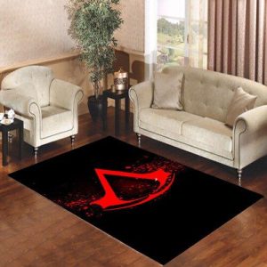 Assasin Creed Games Logo Splatter Red Living Room Carpet Rugs Area Rug For Living Room Bedroom Rug Home Decor