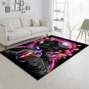 Astronaut Cat Bubble Tea Area Rug Kitchen Rug Christmas Gift Decor Area Rug For Living Room Bedroom Rug Home Decor