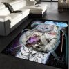 Astronaut Cat Explore Moon Area Rug Carpet Bedroom Family Gift Decor Area Rug For Living Room Bedroom Rug Home Decor