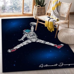 Astronaut Jumpman Jordan Rug Bedroom Rug Home Decor Area Rug For Living Room Bedroom Rug Home Decor