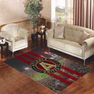 Atlanta United Fc Stripe Living Room Carpet Rugs Area Rug For Living Room Bedroom Rug Home Decor