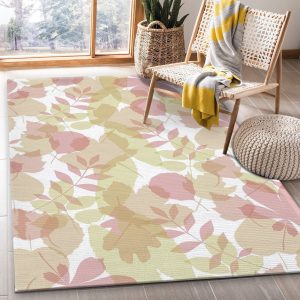 Autumn Leaves Pattern 1 Area Rug Living Room And Bedroom Rug Us Gift Decor