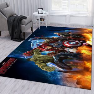 Avenger Ver1 Movie Area Rug Living Room Rug Floor Decor Home Decor Area Rug For Living Room Bedroom Rug Home Decor