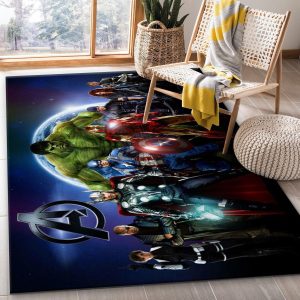 Avenger Ver2 Movie Area Rug Living Room Rug Home Decor Area Rug For Living Room Bedroom Rug Home Decor