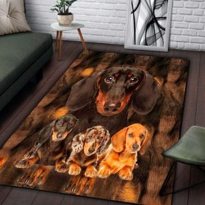 Awesome Dachshund Rectangle Ew13879 Rug Carpet Area Rug For Living Room Bedroom Rug Home Decor
