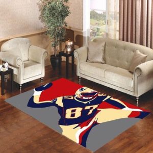 Awesome Rob Gronkowski Pop Art Living Room Carpet Rugs Area Rug For Living Room Bedroom Rug Home Decor