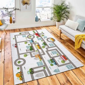 Baby City Map Roads Transport Rug Carpet City Rug Room Decor