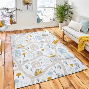 Baby City Map Roads Transport Rug Nursery Rug Room Decor