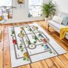 Baby City Roads Cars Transport Area Carpet Rug Kids Rug Home Decor