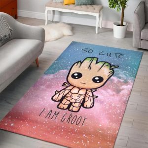 Baby Groot Cute Kids Room Area Rug Rugs For Living Room Rug Home Decor Area Rug For Living Room Bedroom Rug Home Decor