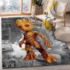 Baby Groot Movie Area Rug Living Room Rug Christmas Gift Decor Area Rug For Living Room Bedroom Rug Home Decor