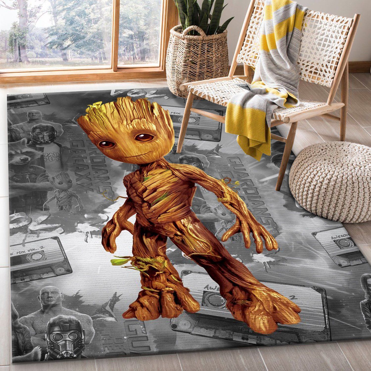 Baby Groot Movie Area Rug Living Room Rug Christmas Gift Decor Area Rug For Living Room Bedroom Rug Home Decor Baby Groot Movie Area Rug Living Room Rug Christmas Gift Decor Area Rug For Living Room Bedroom Rug Home Decor