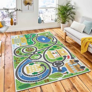 Back School Maze Children Preschool Carpet Rug Kid Play Rug Room Decor