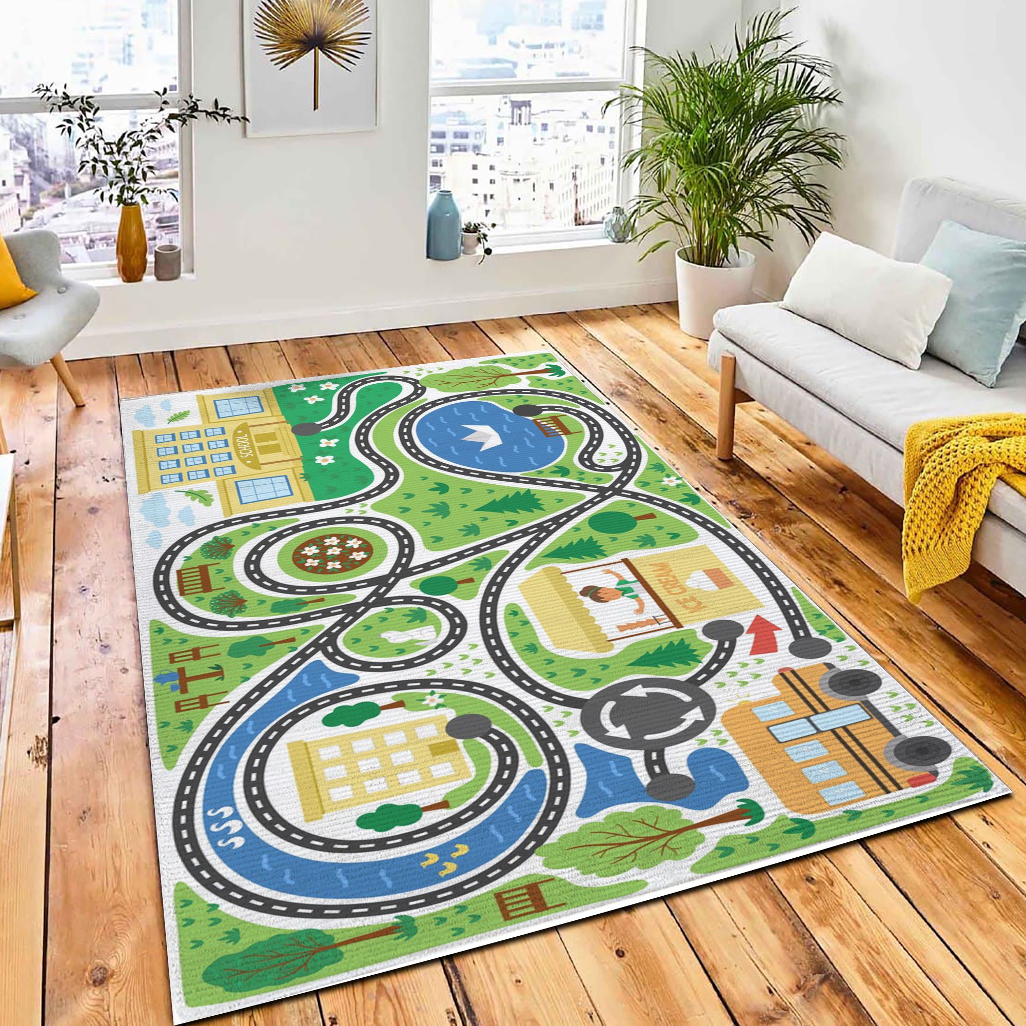 Back School Maze Children Preschool Carpet Rug Kid Play Rug Room Decor Back School Maze Children Preschool Carpet Rug Kid Play Rug Room Decor