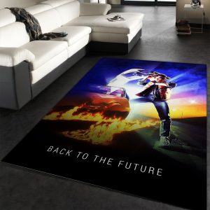 Back To The Future 1985 Area Rug Art Painting Movie Rugs Family Gift Decor Area Rug For Living Room Bedroom Rug Home Decor