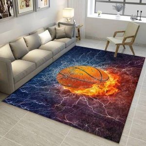 Baketball Area Rugs Living Room Carpet Christmas Gift Floor Decor The Us Decor