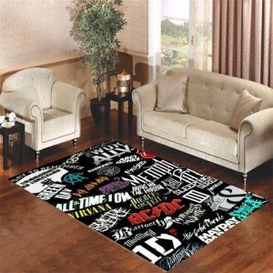 Band Rock Logo Living Room Carpet Rugs Area Rug For Living Room Bedroom Rug Home Decor