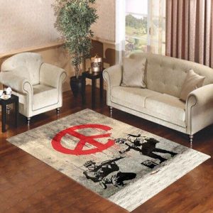 Banksy Peace Soldiers Living Room Carpet Rugs Area Rug For Living Room Bedroom Rug Home Decor